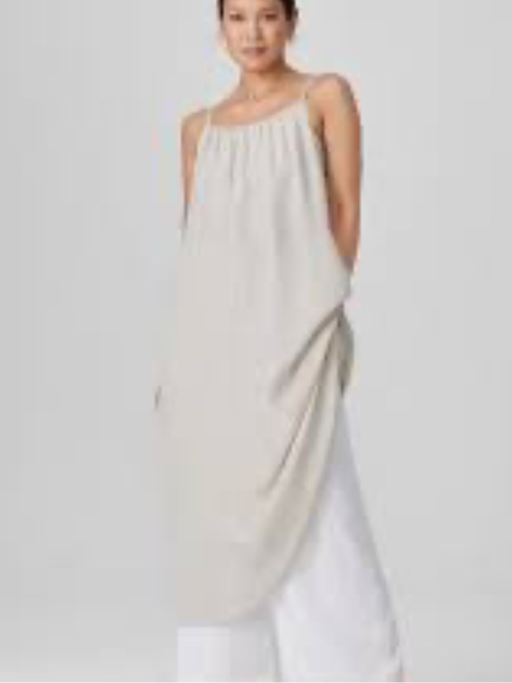 SILK Eileen Fisher Cream Cami Dress
